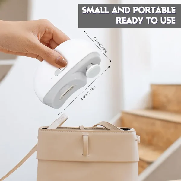 Automatic Nail Clipper Electric Nail Trimmer Polisher 3 in 1 Portable - Image 4