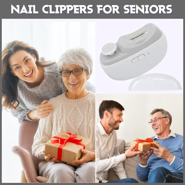 Automatic Nail Clipper Electric Nail Trimmer Polisher 3 in 1 Portable - Image 6
